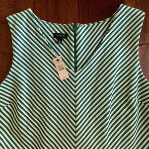 Talbots A-Line Striped Dress